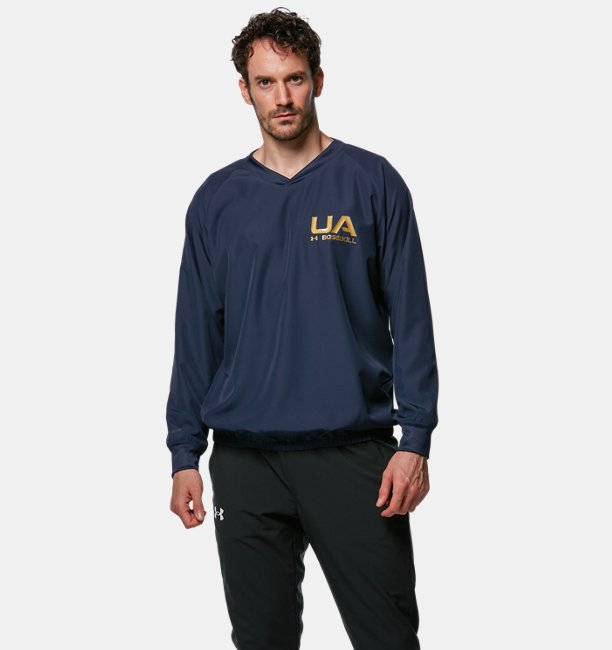 UA Vネック ジャケット（ベースボール/MEN）